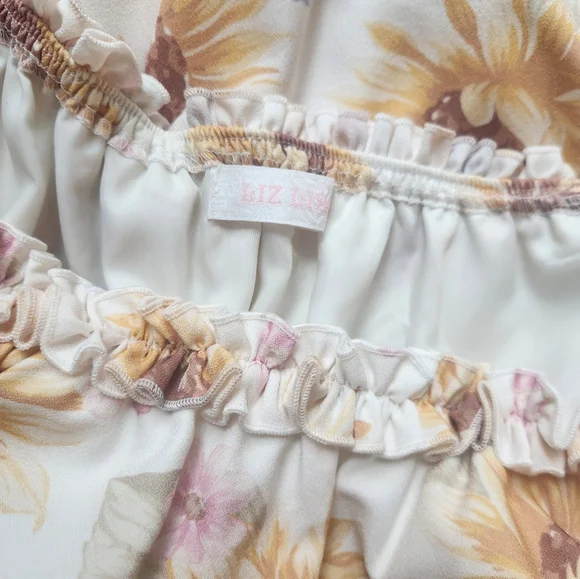 Liz Lisa Sunflower Floral Print Onepiece Dress Vintage Y2k Iconic Gyaru Gal Mori - Picture 12 of 12